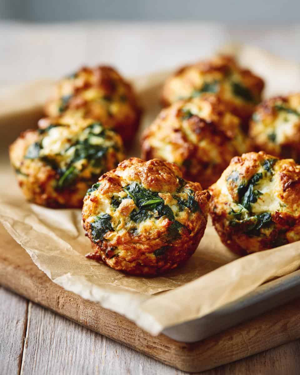 Healthy Finger Foods Spinach Ricotta Bites - detail 2