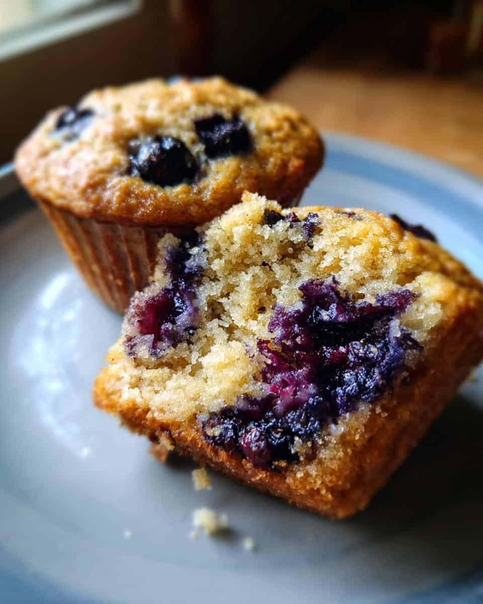 Healthy Greek Yogurt Blueberry Protein Muffins - detail 1