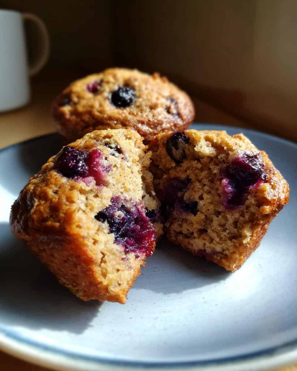 Healthy Greek Yogurt Blueberry Protein Muffins - detail 2