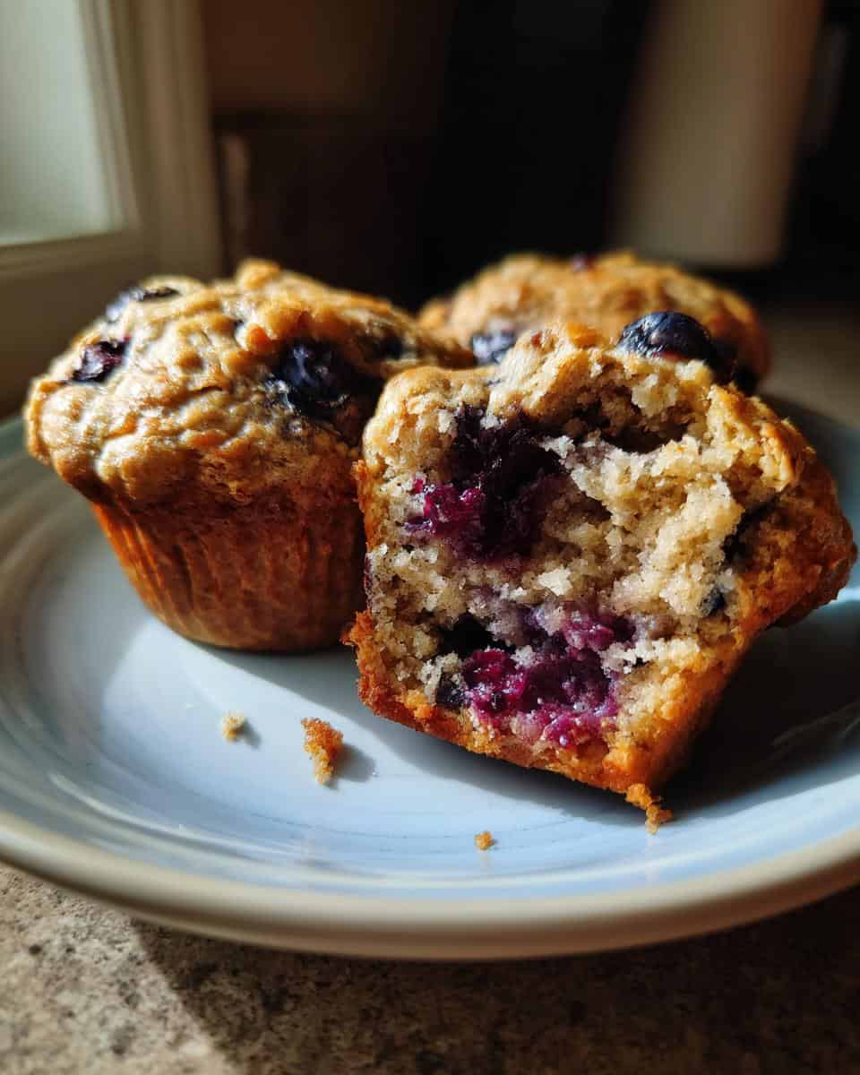 Healthy Greek Yogurt Blueberry Protein Muffins - detail 3