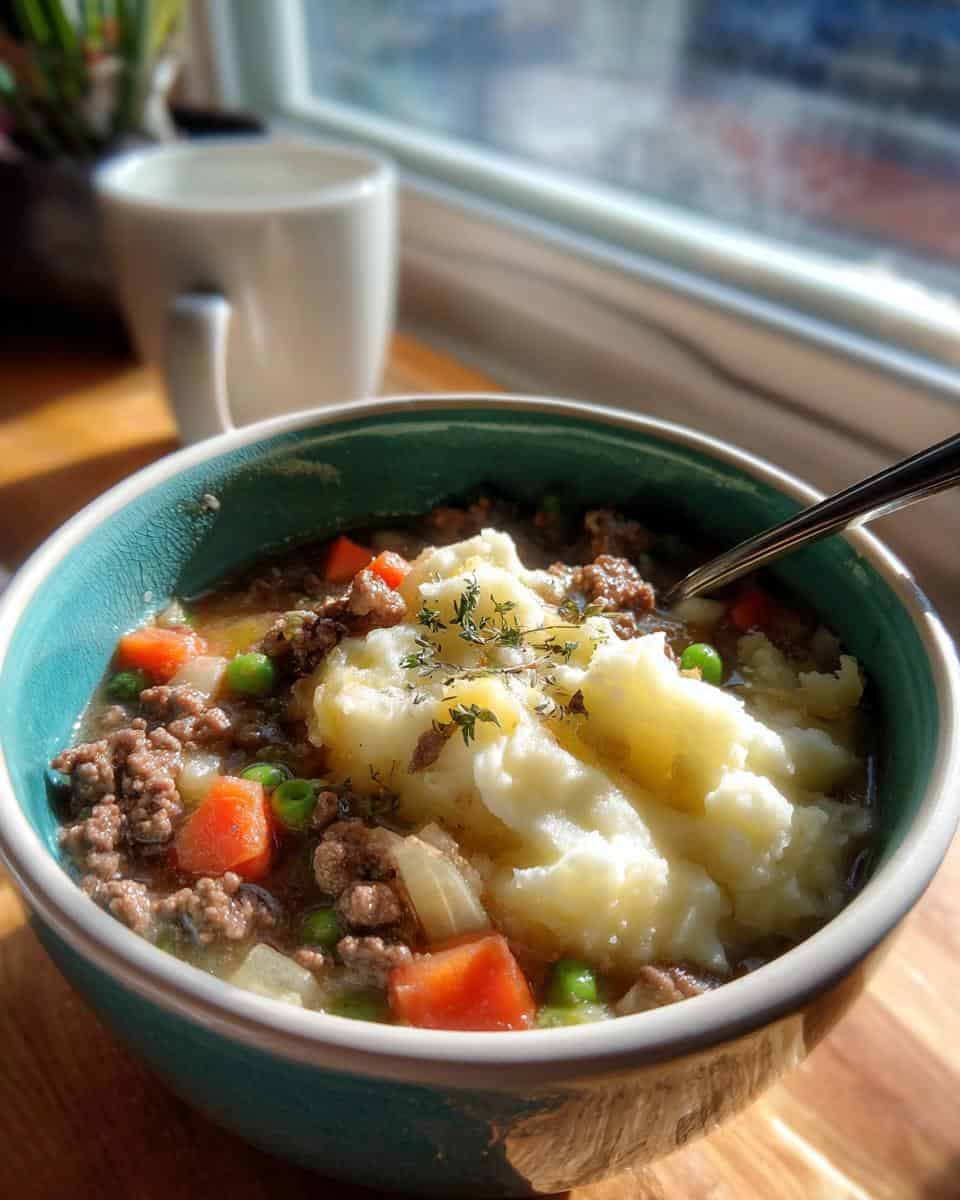 Hearty Shepherd’s Pie Soup Winter - detail 2