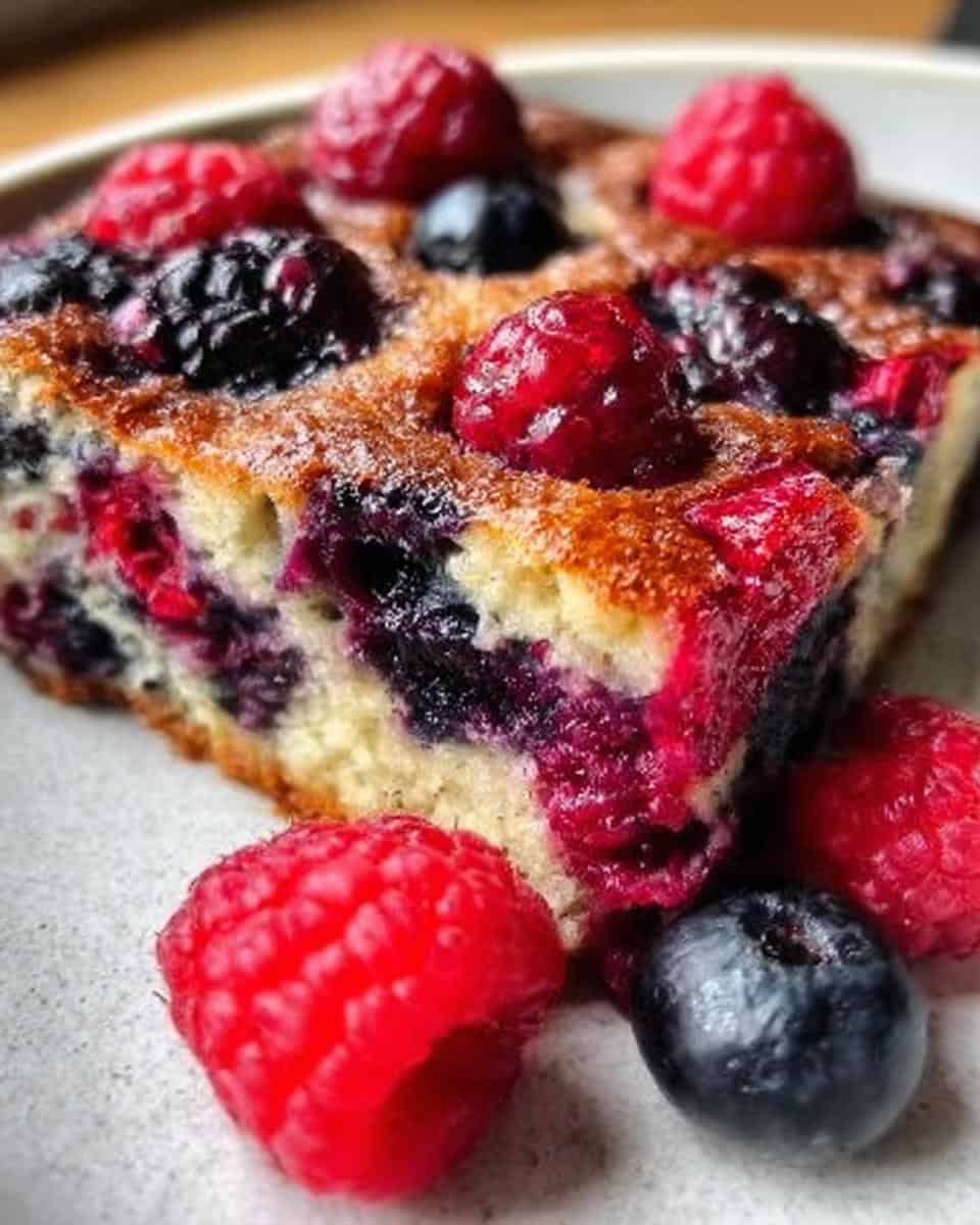 High Protein Triple Berry Bake - detail 3