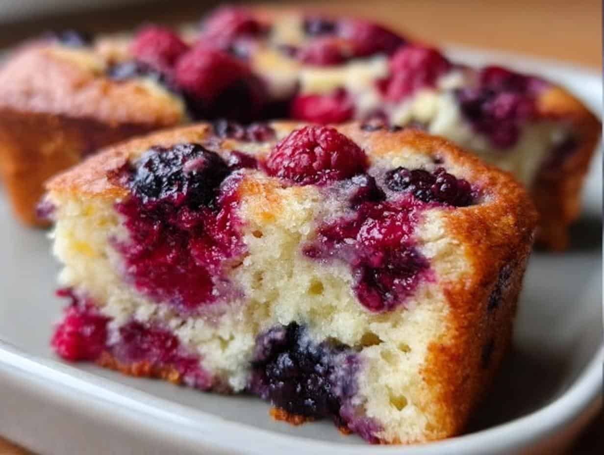 Devastating High Protein Triple Berry Bake in Just 30 Mins