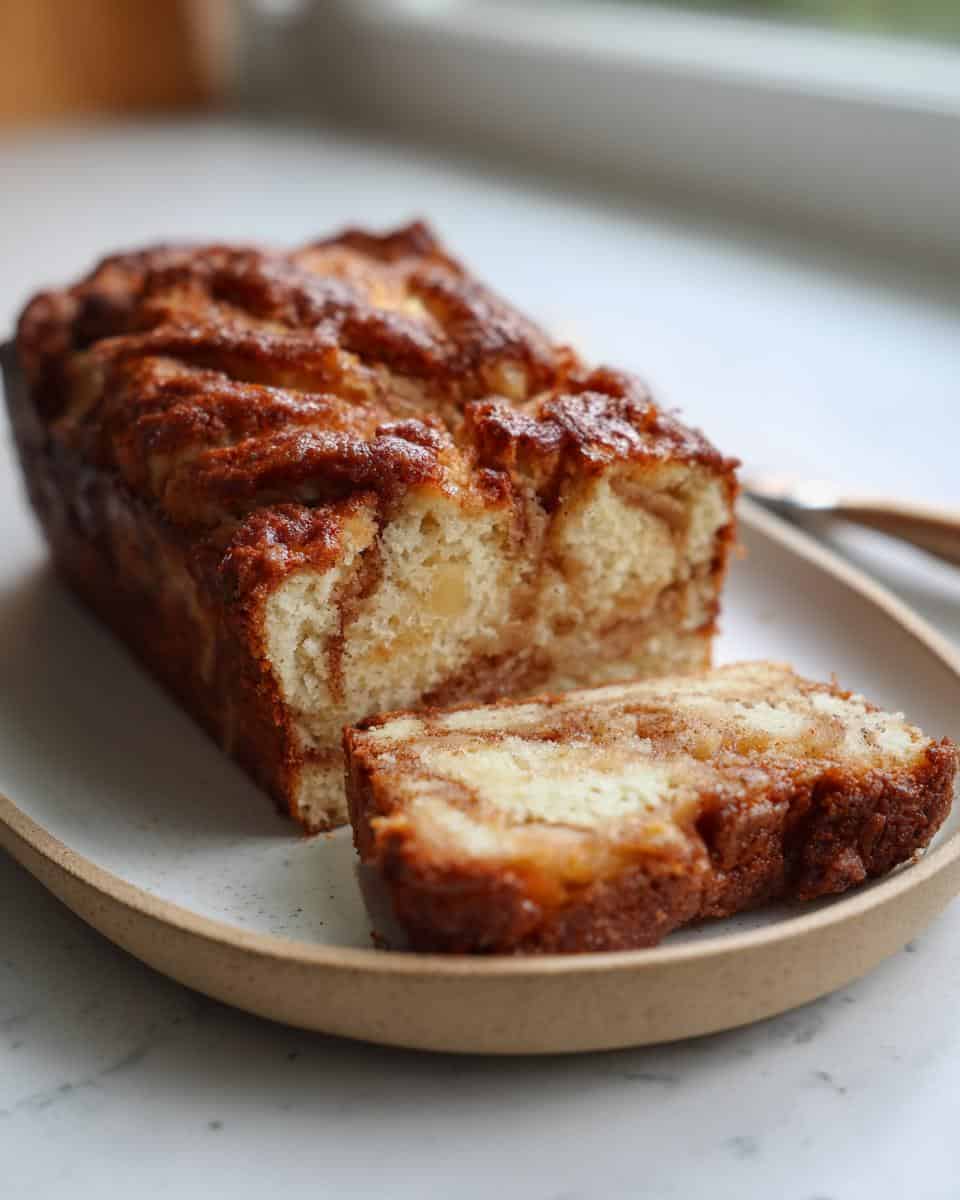 Homemade Apple Bread with Cinnamon Swirl - detail 3