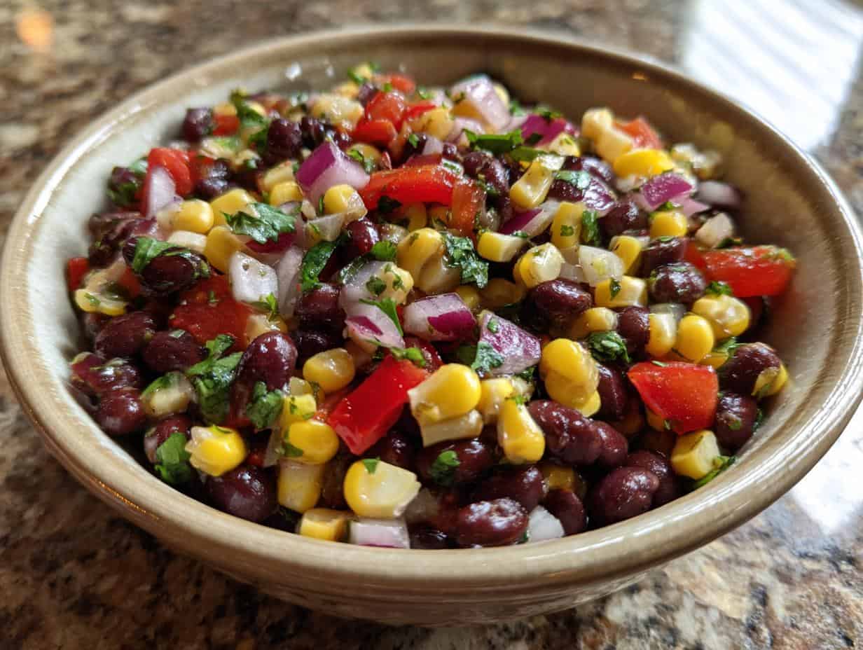 Devastatingly Easy No-Cook Bean & Corn Appetizer: 15 Min