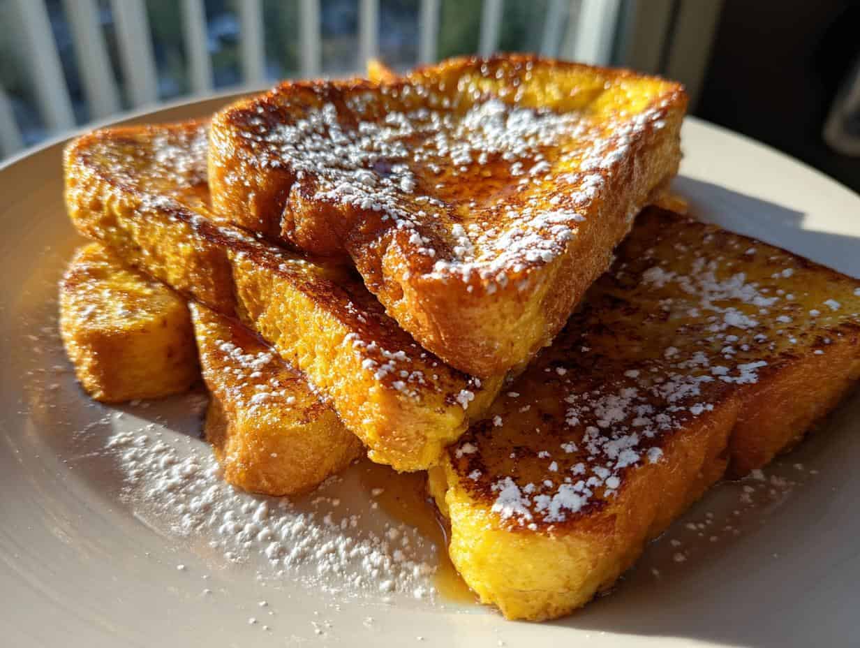 Devastatingly Delicious Pumpkin French Toast Breakfast in 20 mins