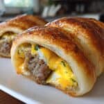 Quick & Delicious Sausage Egg Breakfast Rolls