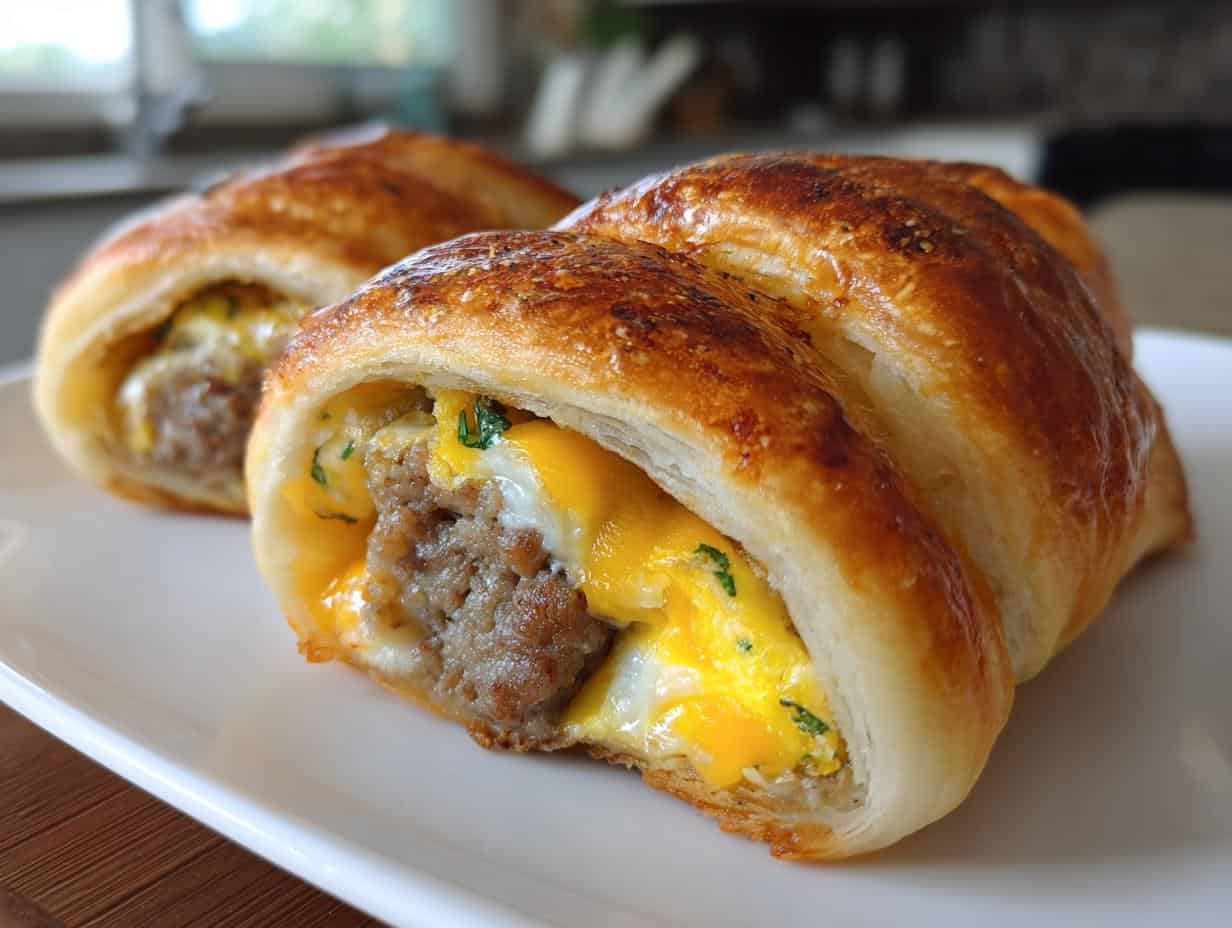 Quick & Delicious Sausage Egg Breakfast Rolls: Conquer AM Hunger