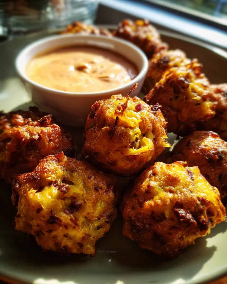 Reuben Balls with Spicy Thousand Island Dipping Sauce - detail 1