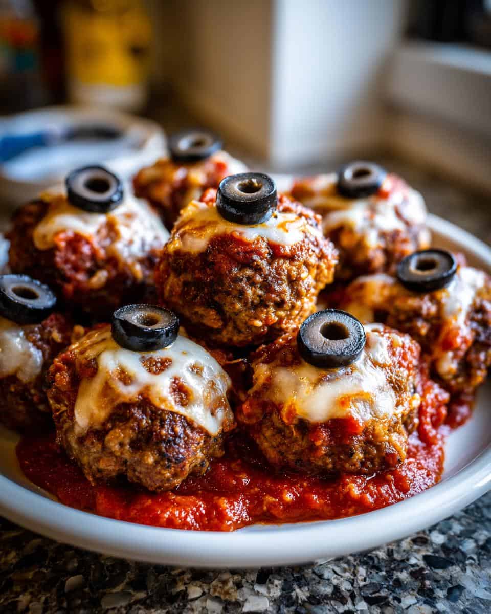 Spooky Eyeball Meatballs Recipe - detail 3