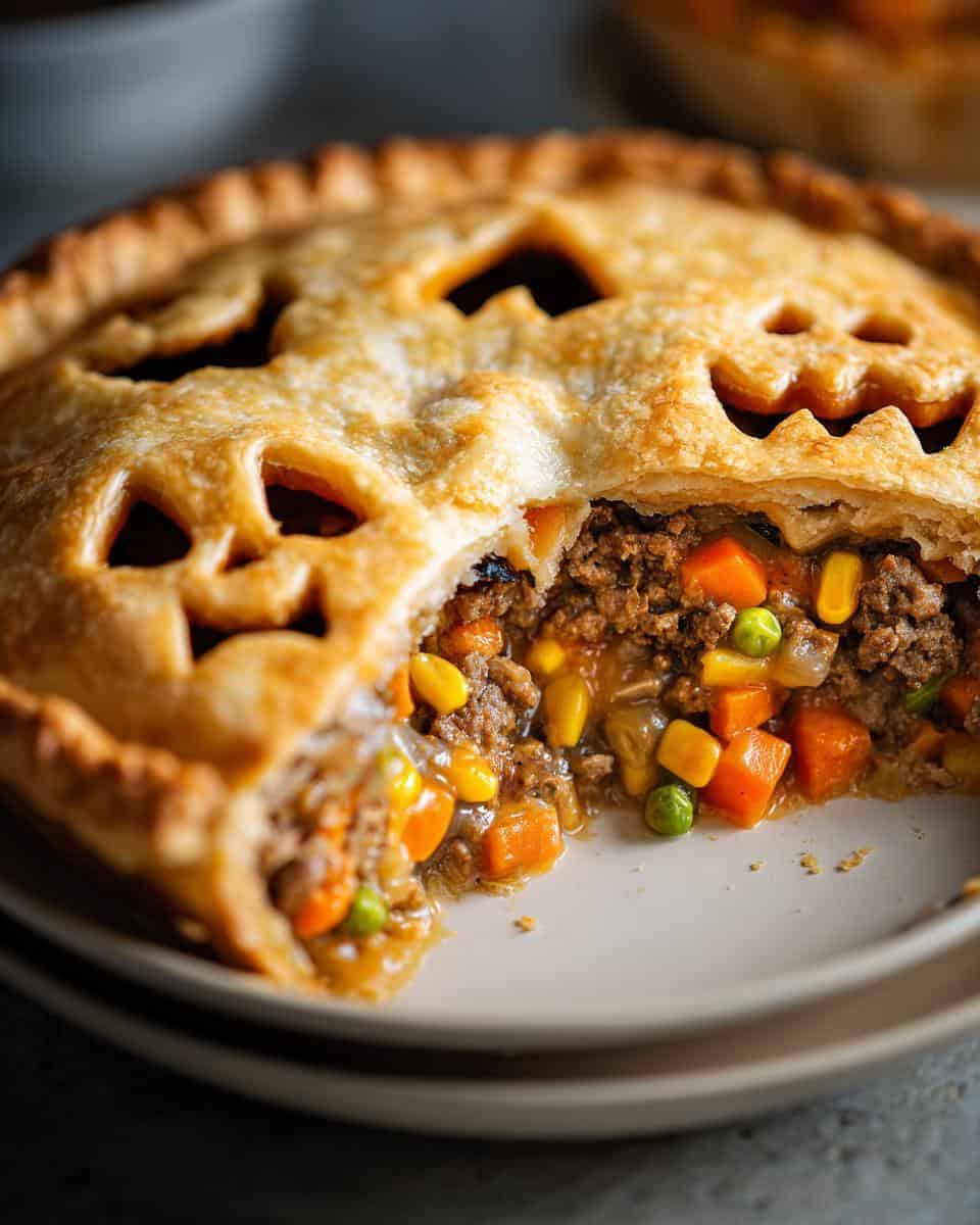 Spooky Halloween Dinner Pot Pie - detail 1