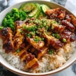 Sticky Chicken Rice Bowls Recipe