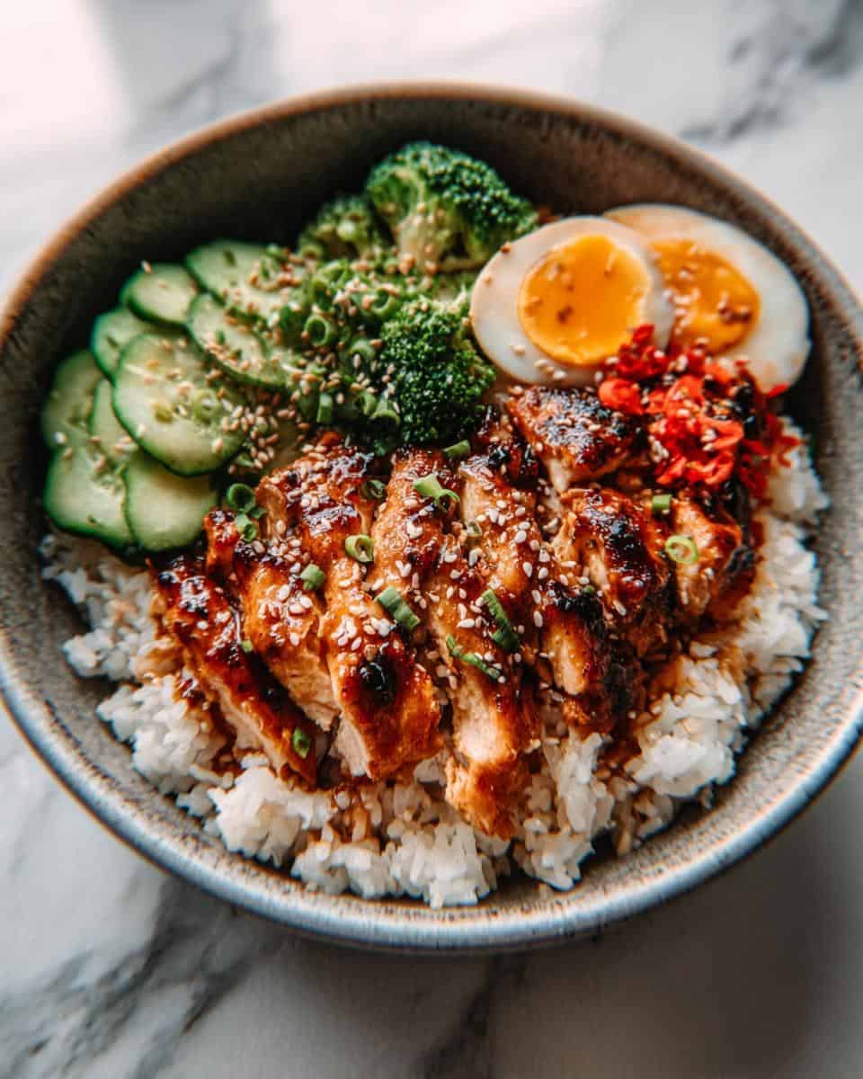 Sticky Chicken Rice Bowls Recipe - detail 2