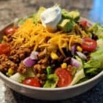 Turkey Taco Salad Bowls