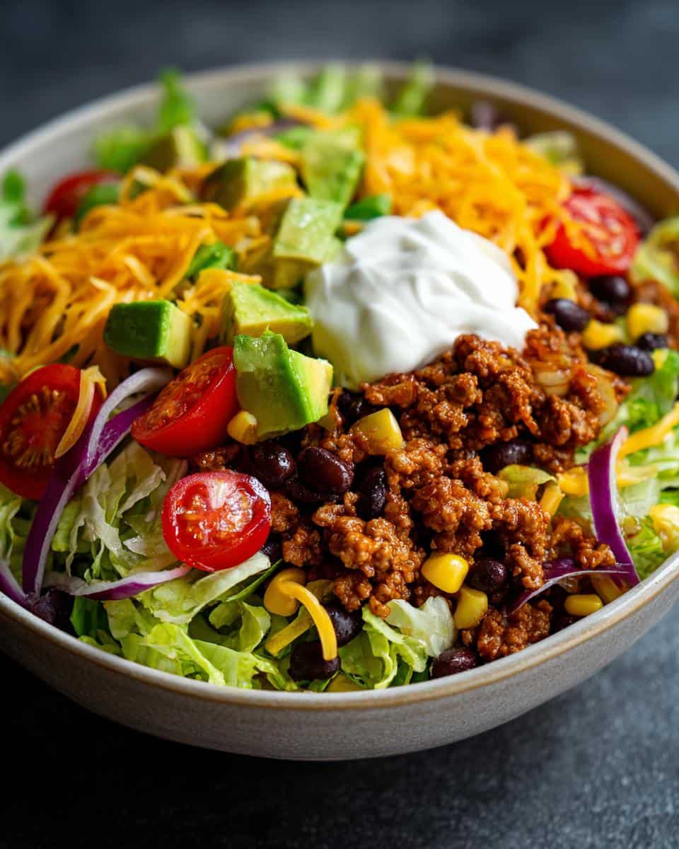 Turkey Taco Salad Bowls - detail 2