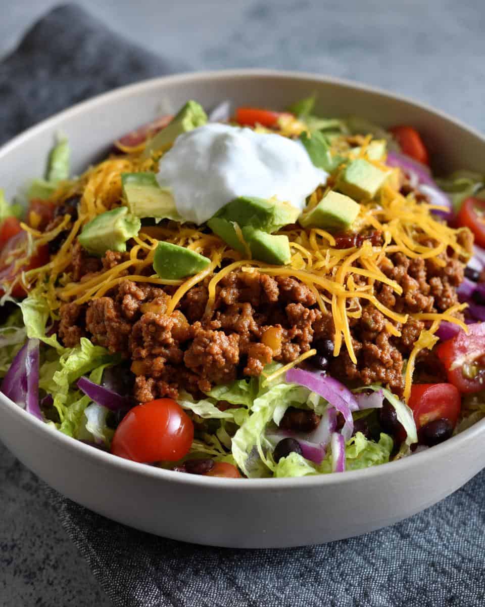 Turkey Taco Salad Bowls - detail 3