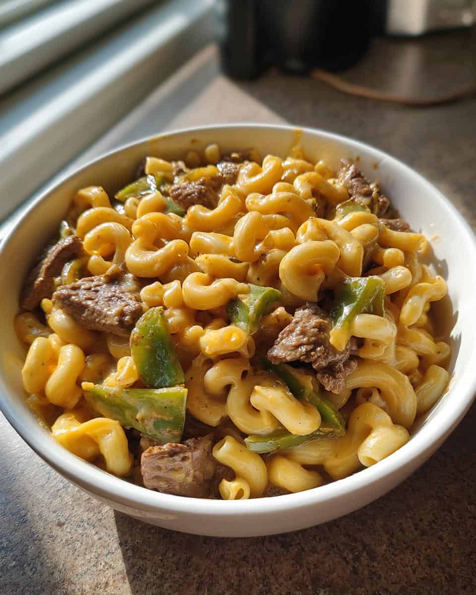 Ultimate Philly Cheesesteak Mac and Cheese - detail 1