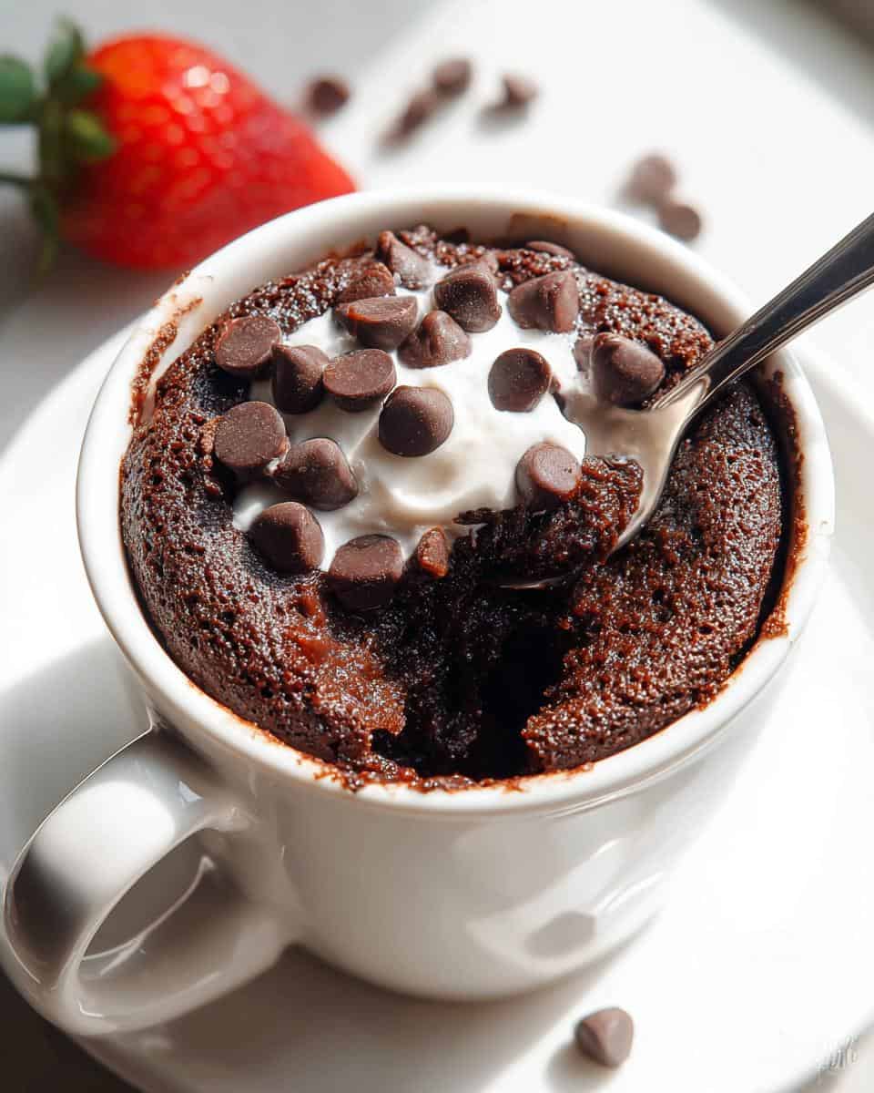 Chocolate protein mug cake recipe - detail 2