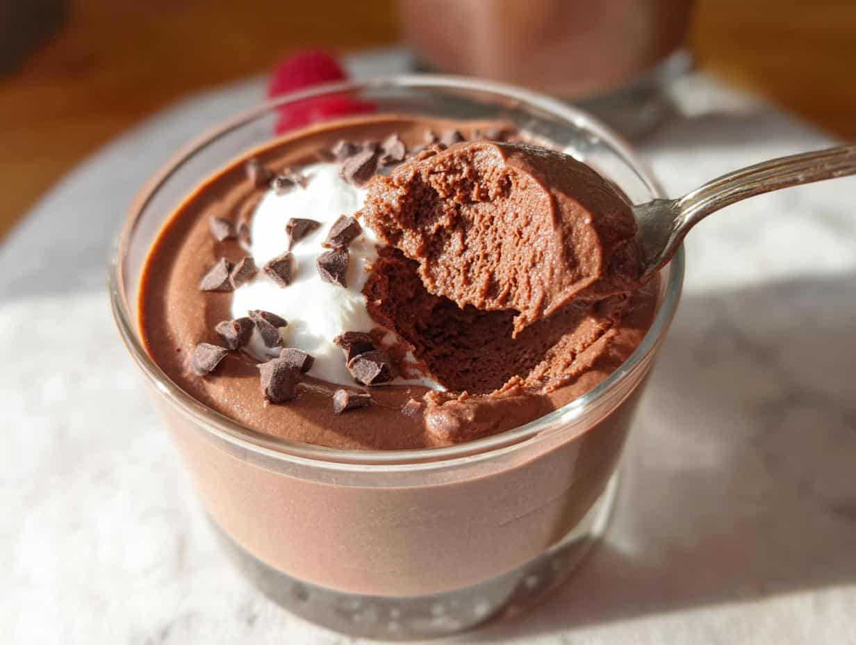 Disgustingly Easy 3-Ingredient Cottage Cheese Chocolate Mousse