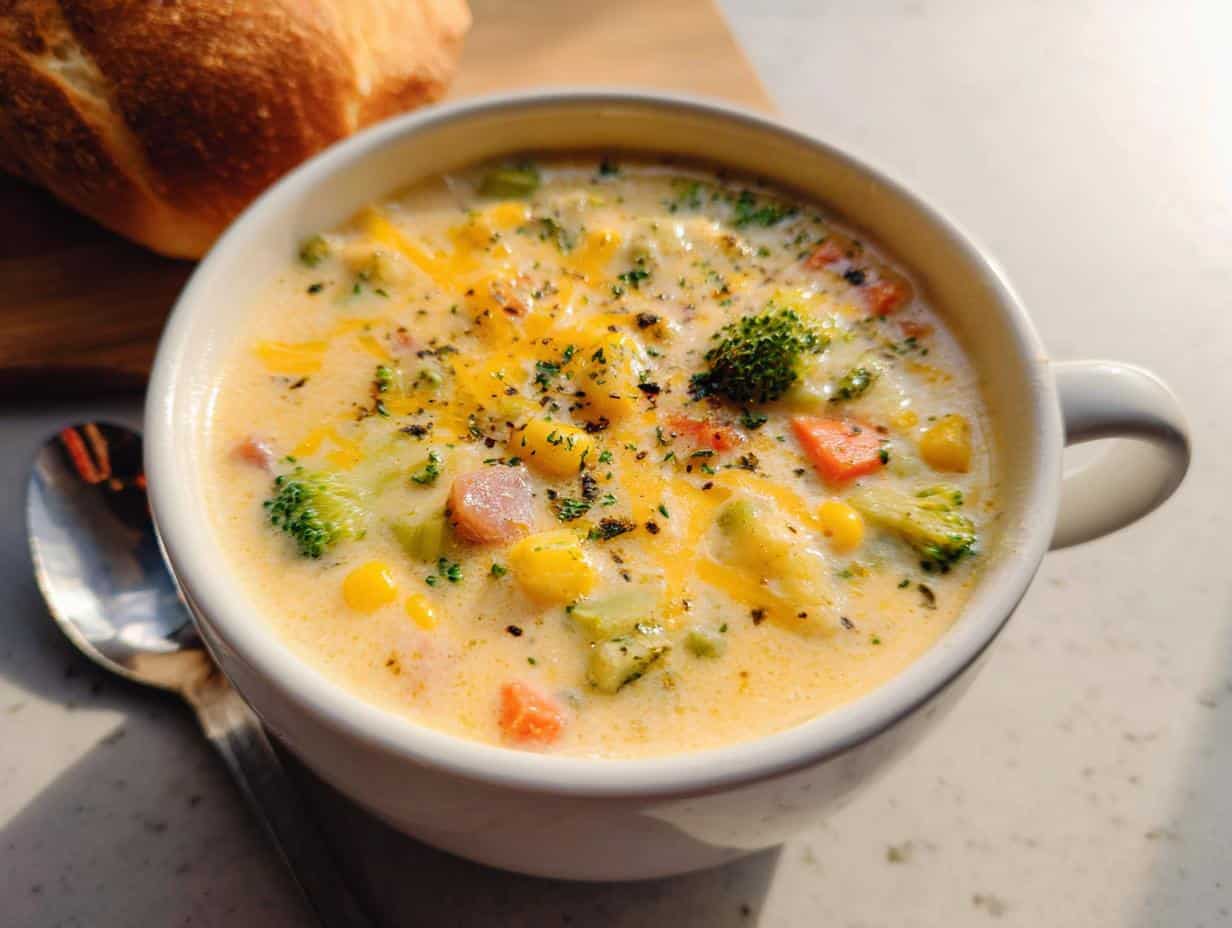 Creamy Cheddar Vegetable Soup Recipe: The Comfort Secret