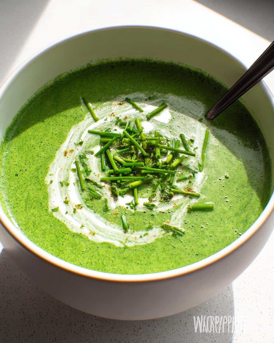 Easy creamy spinach soup recipe - detail 2