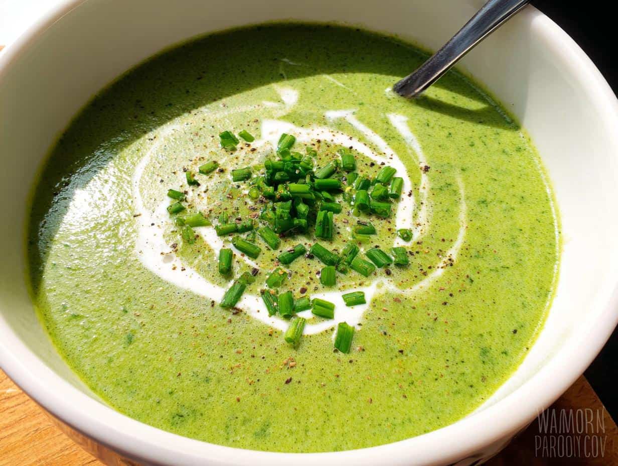 Easy creamy spinach soup recipe