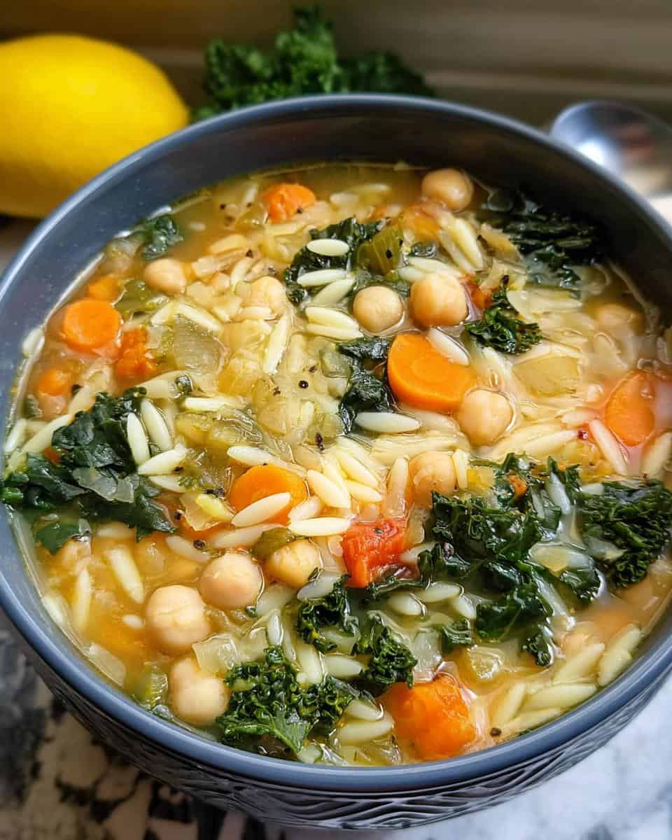 Easy orzo vegetable soup recipe - detail 1