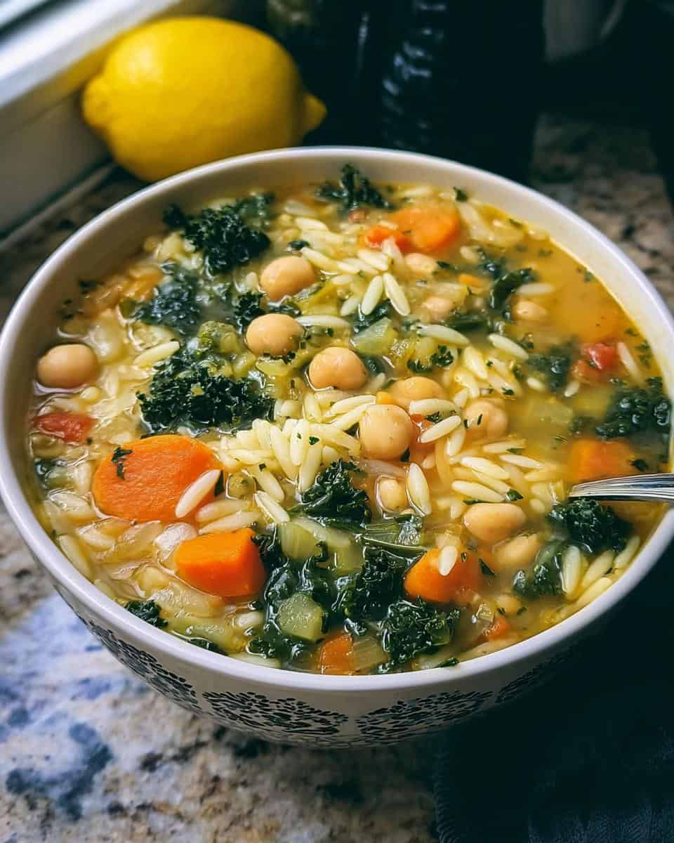 Easy orzo vegetable soup recipe - detail 2