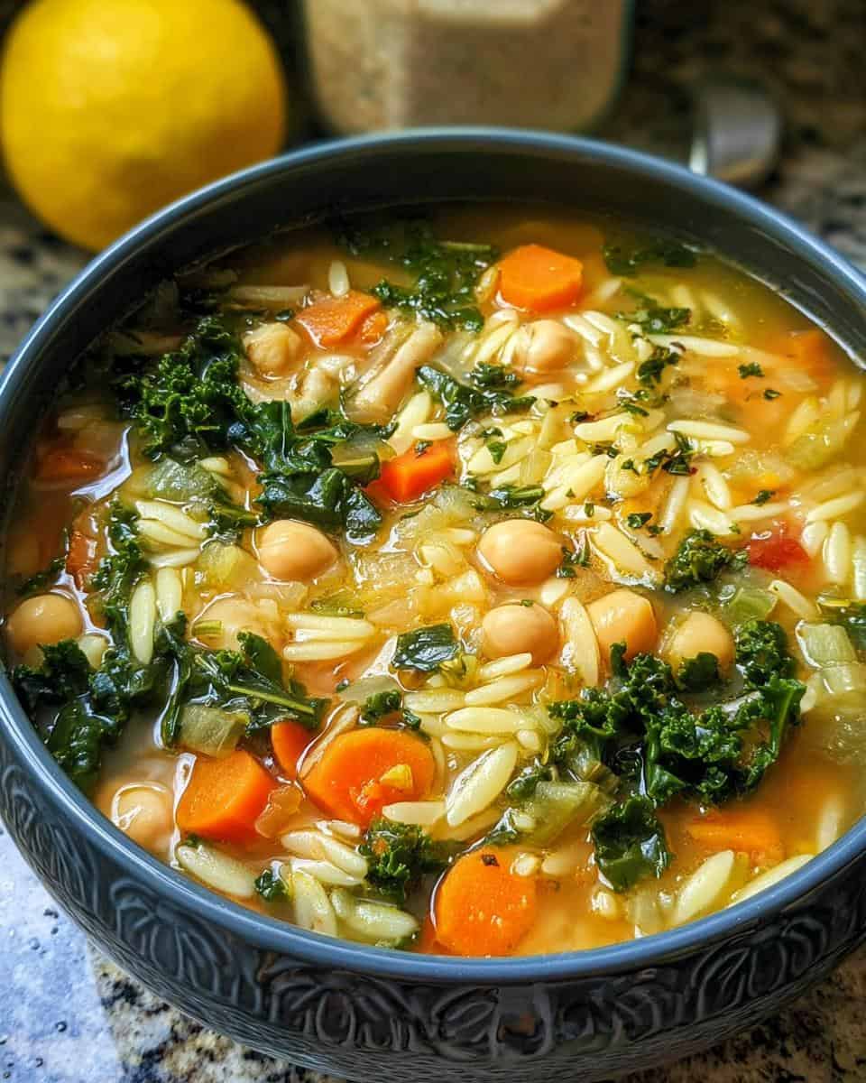 Easy orzo vegetable soup recipe - detail 3