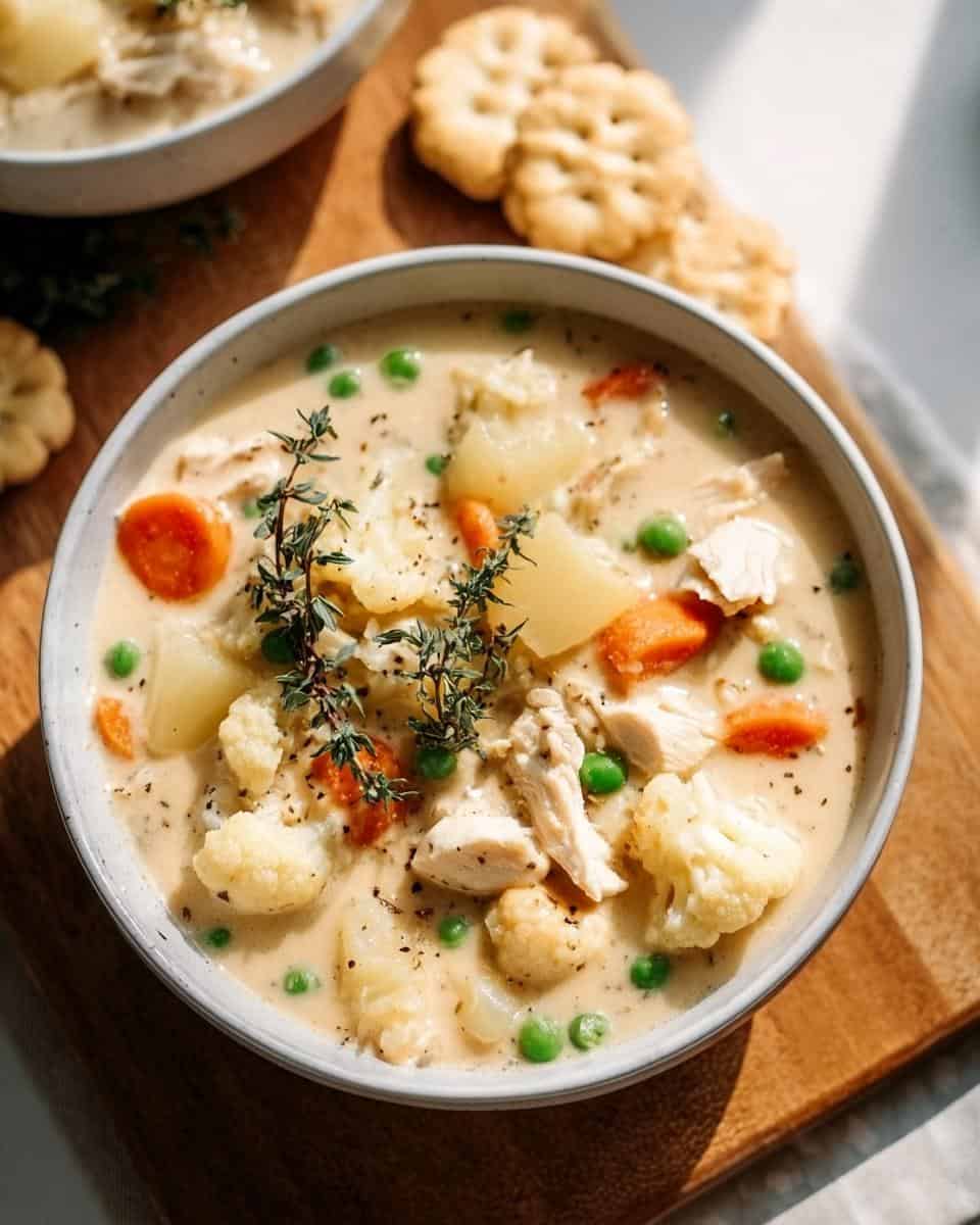 Healthy Chicken Pot Pie Soup - detail 2
