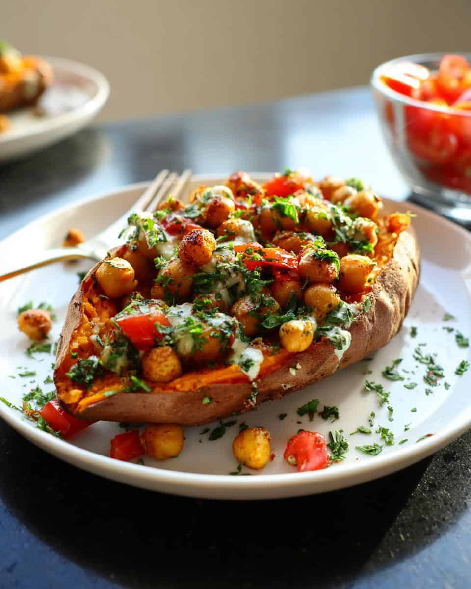 Mediterranean Baked Sweet Potatoes - detail 1