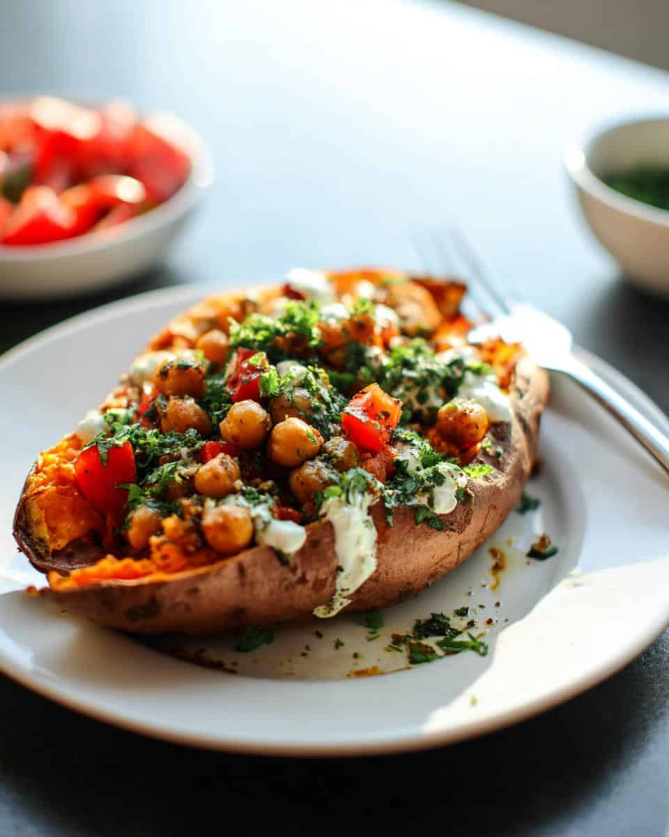 Mediterranean Baked Sweet Potatoes - detail 2