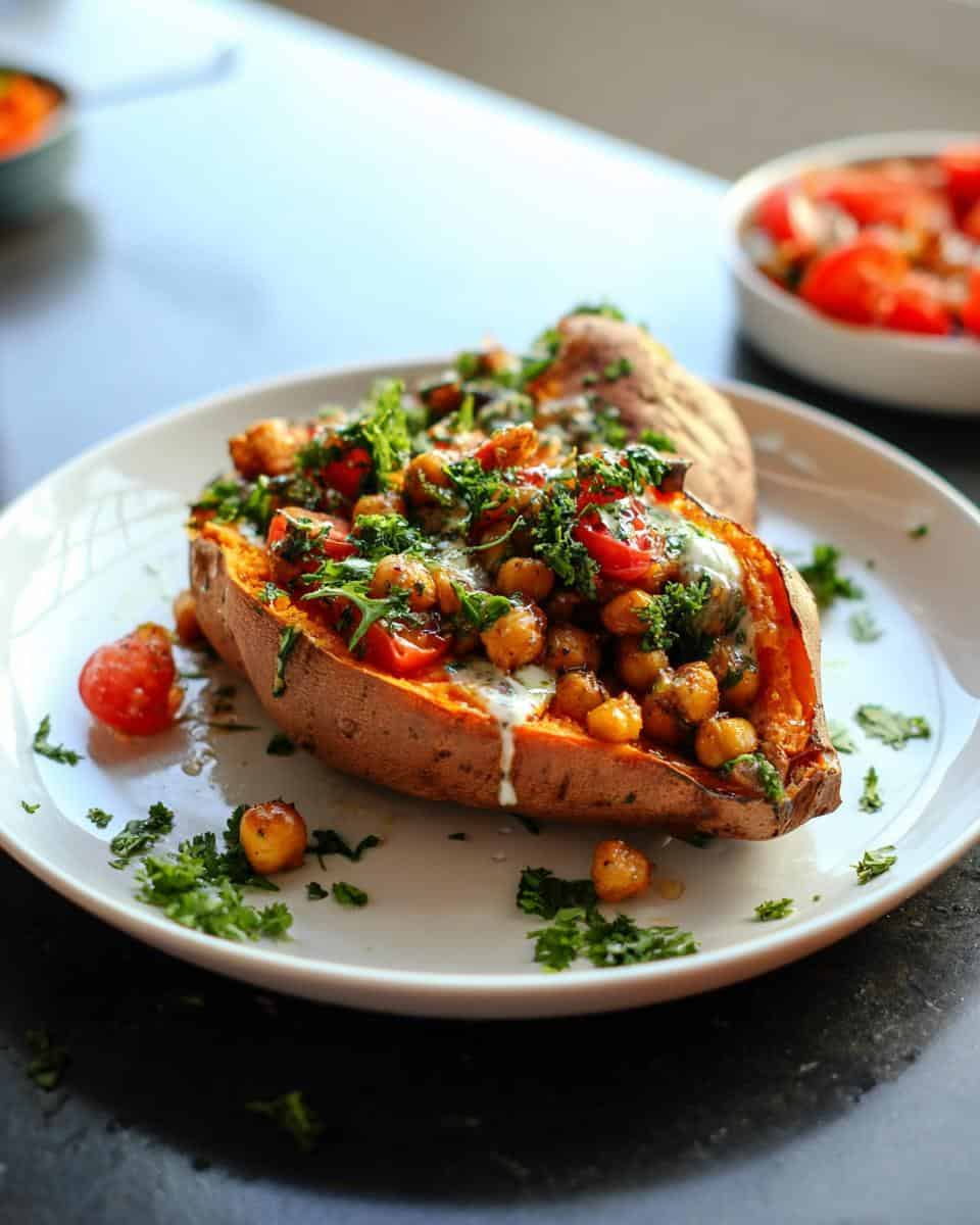 Mediterranean Baked Sweet Potatoes - detail 3