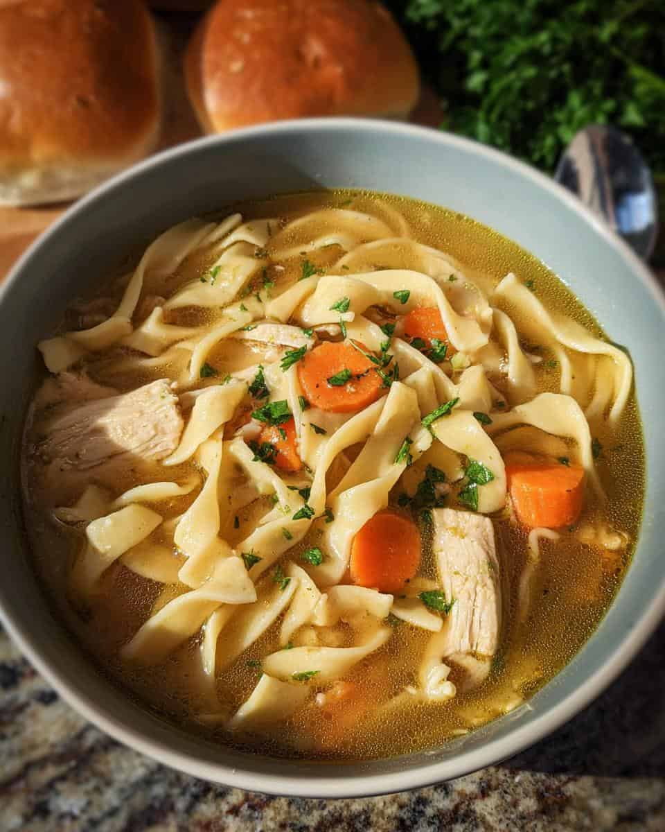 Chicken Noodle Soup with Egg Noodles Recipe - detail 1