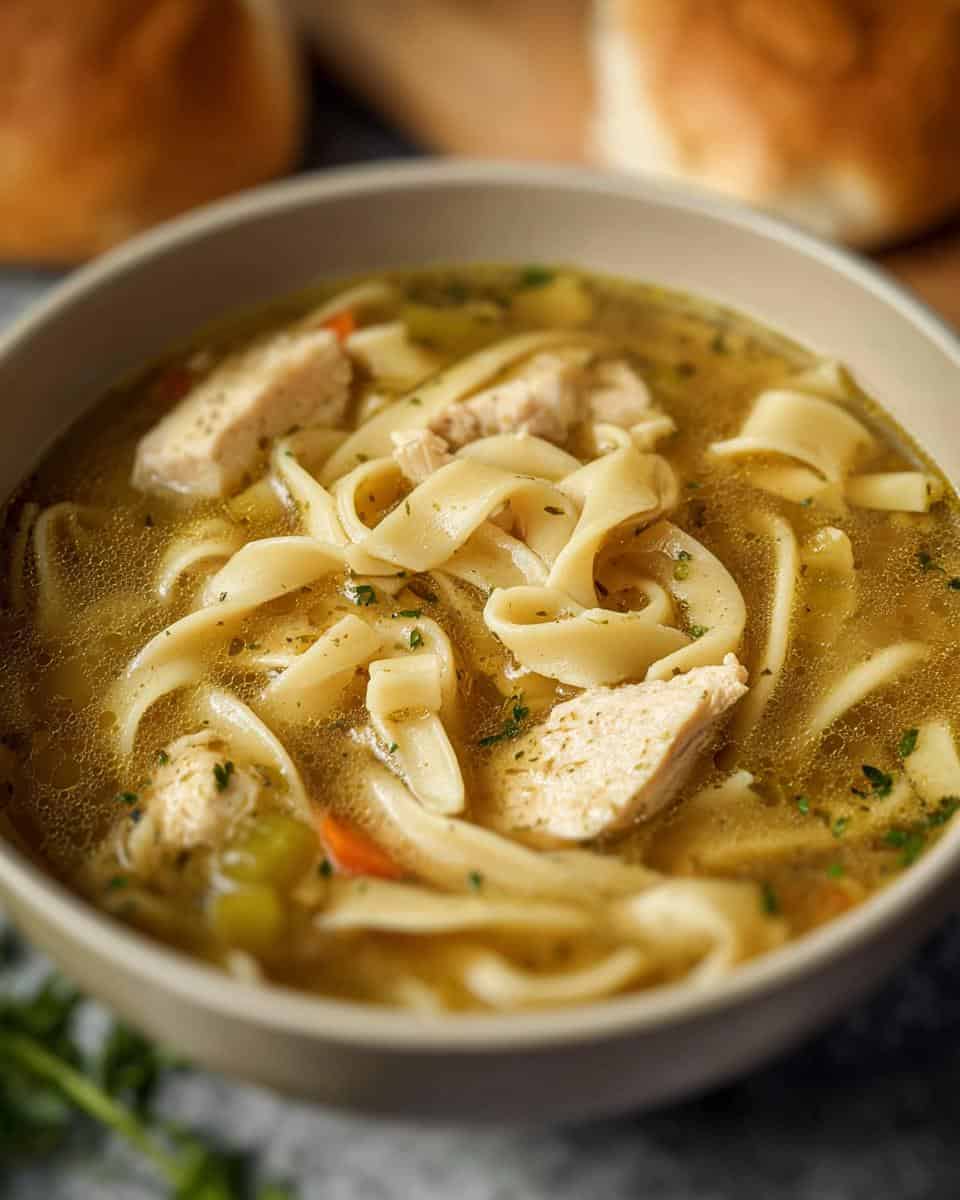 Chicken Noodle Soup with Egg Noodles Recipe - detail 2