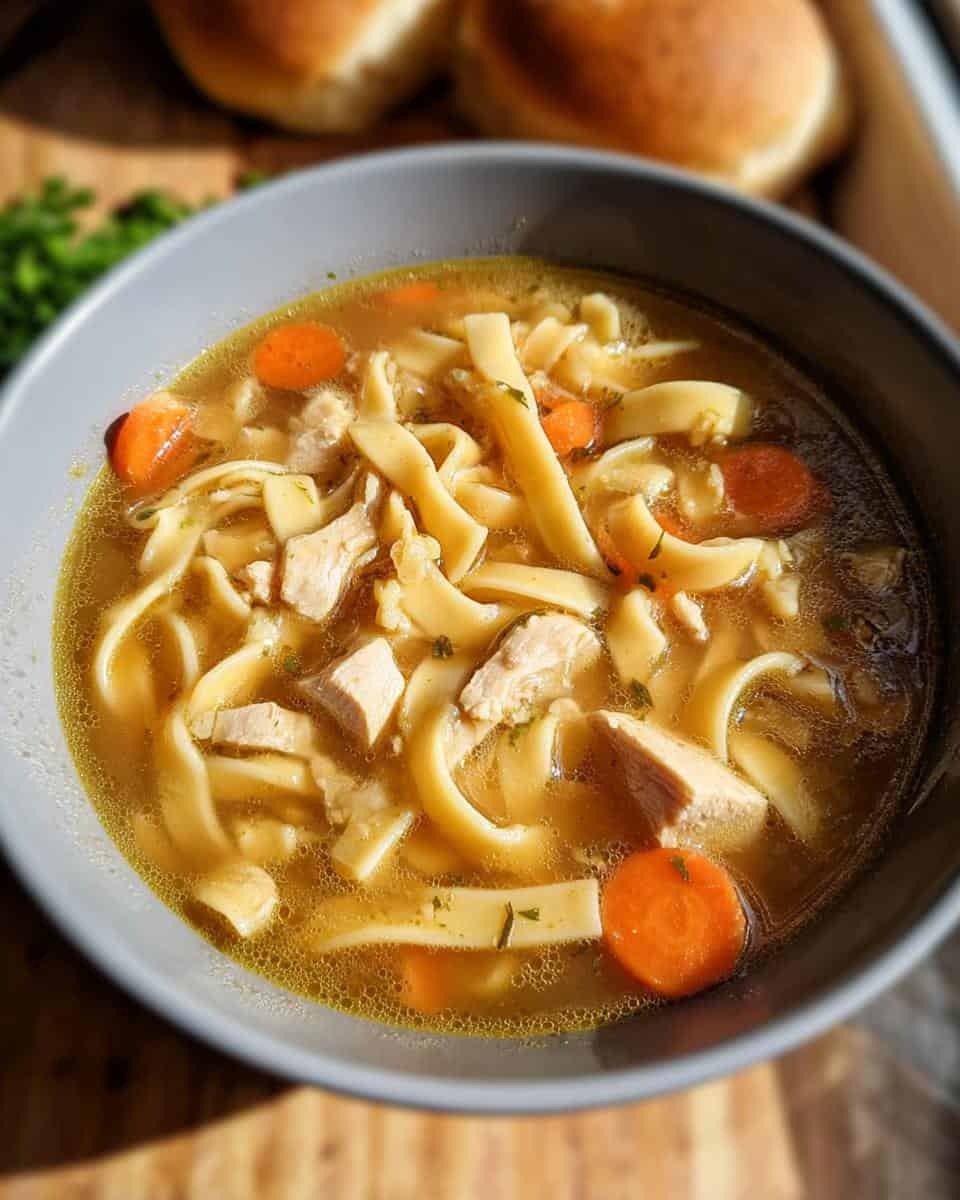 Chicken Noodle Soup with Egg Noodles Recipe - detail 3