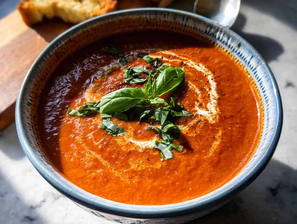 Creamy Tomato Bisque Recipe From Scratch in 20 Minutes
