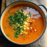 Easy Greek Red Lentil Soup Recipe