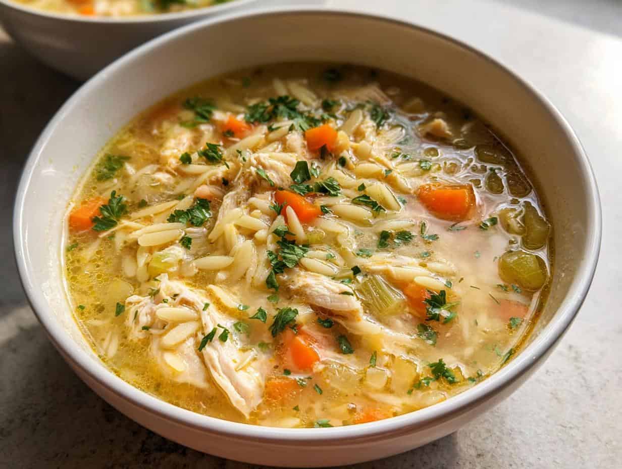 Devastating Lemon Chicken Orzo Soup Recipe in 50 Minutes
