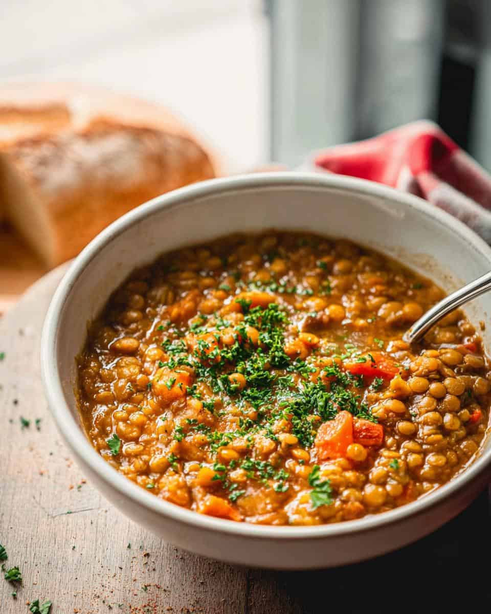 SLOW COOKER LENTIL SOUP - detail 1