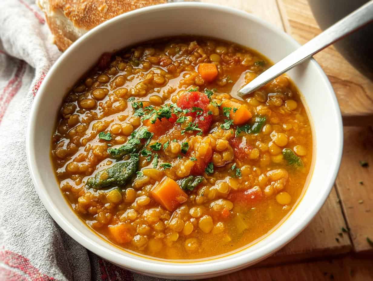 SLOW COOKER LENTIL SOUP