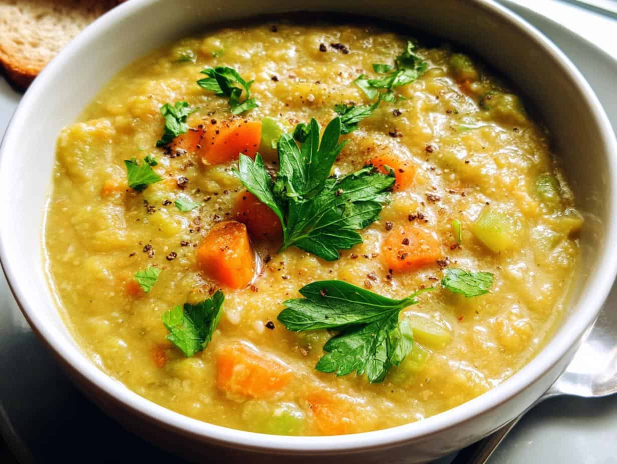 Disgustingly Easy Vegan Split Pea Soup Recipe