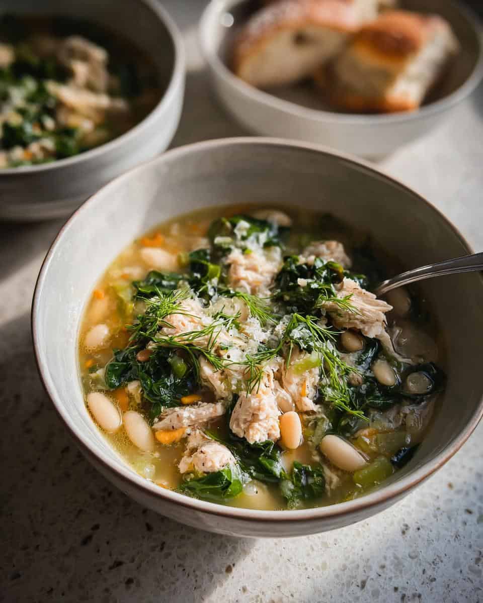 White Bean Chicken Soup with Swiss Chard - detail 1