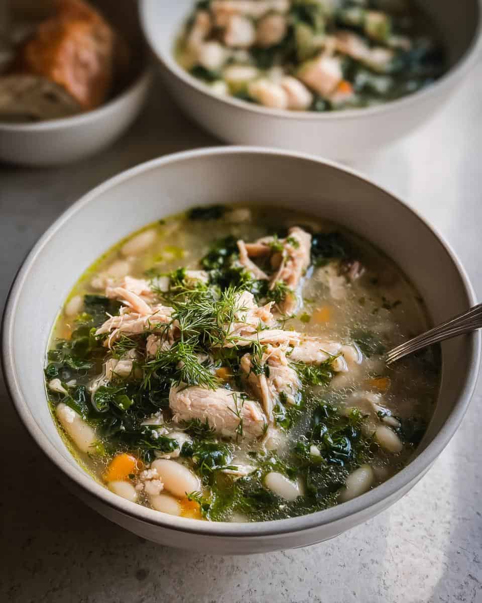 White Bean Chicken Soup with Swiss Chard - detail 2
