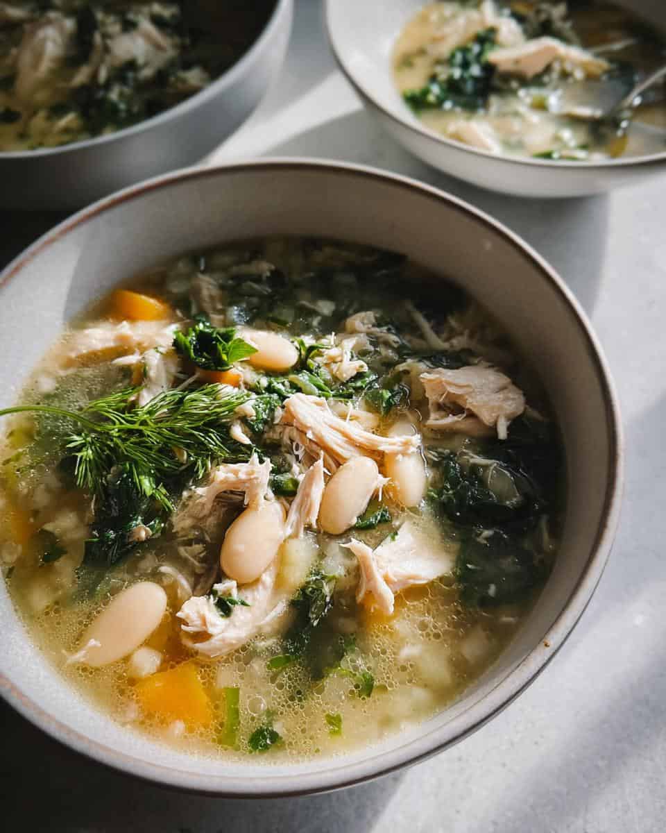 White Bean Chicken Soup with Swiss Chard - detail 3