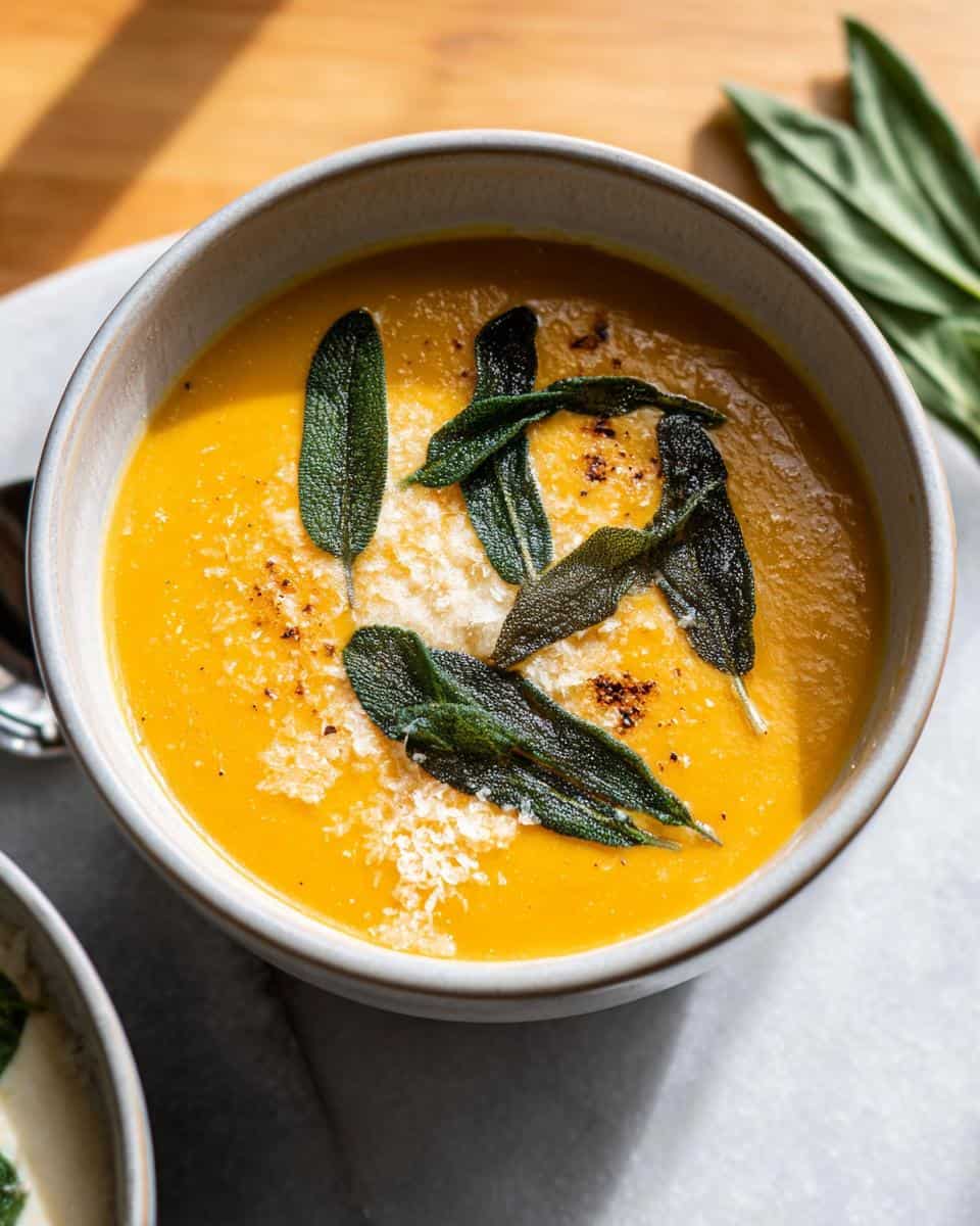 acorn squash soup - detail 1