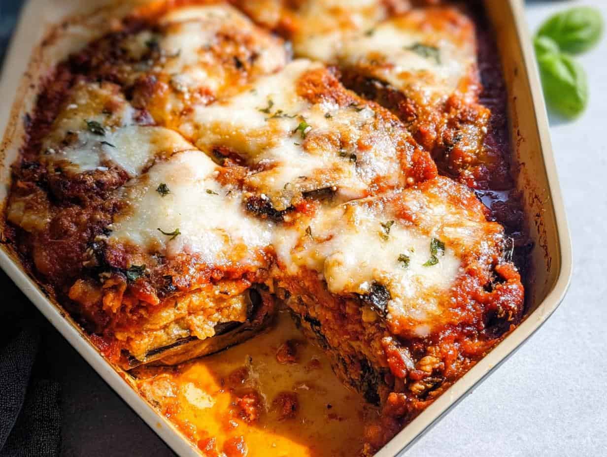 baked eggplant parmesan