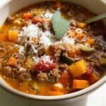 beef minestrone soup