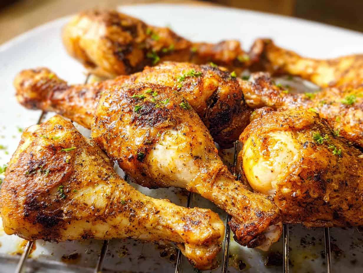 Devour 6 Insanely Good BAKED CHICKEN LEGS (CRISPY, EASY RECIPE)