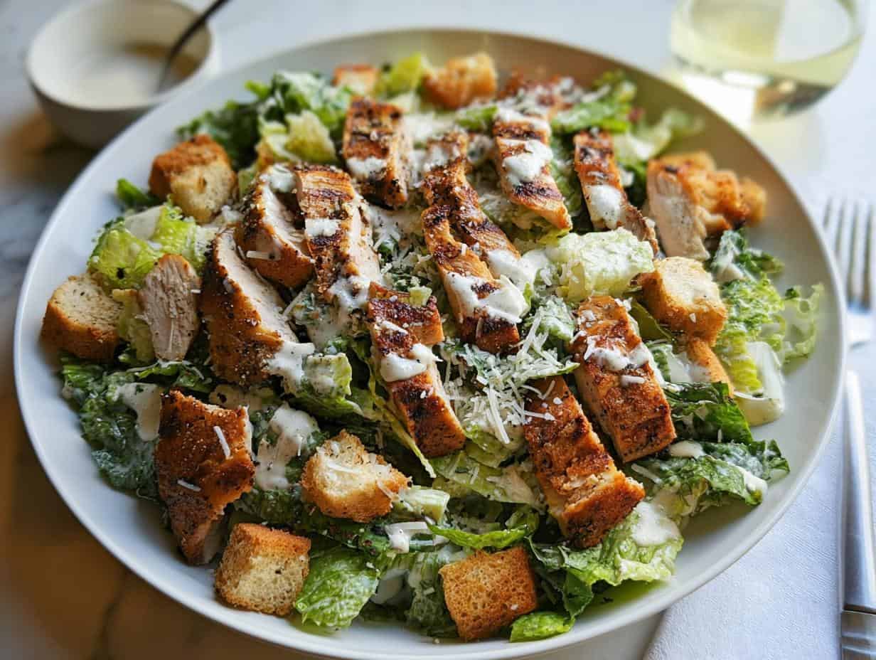 Devastatingly Delicious BEST CHICKEN CAESAR SALAD